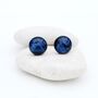 Sapphire Blue Stud Earrings For Birthdays, thumbnail 8 of 9