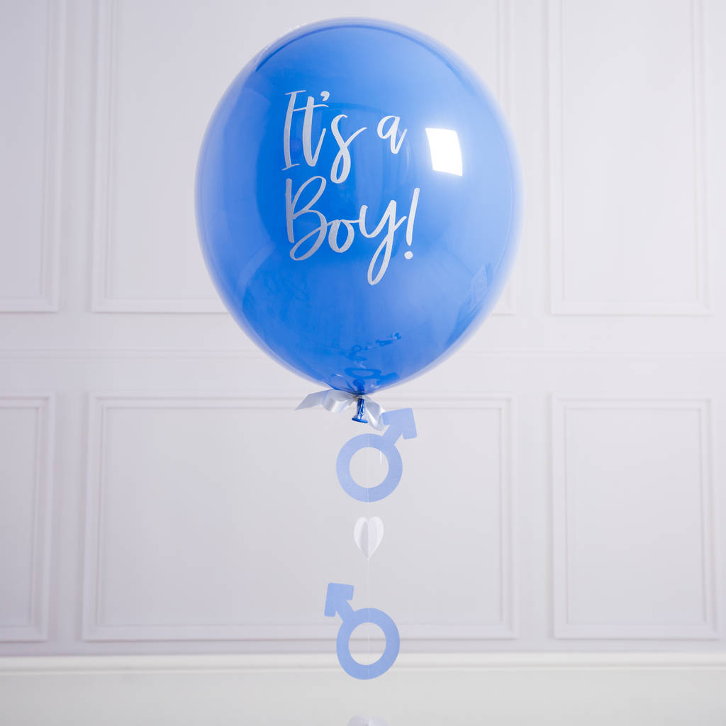 Personalised Gender Reveal Balloon By Bubblegum Balloons