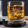 Personalised Engraved Funny Whiskey Tumbler Gift For Dad, thumbnail 2 of 5