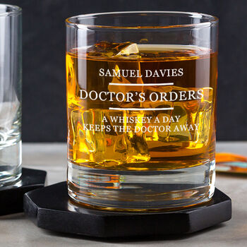 Personalised Engraved Funny Whiskey Tumbler Gift For Dad, 2 of 5