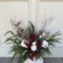 Luxury Winter Rose And Pine Frosted Bunch, thumbnail 2 of 4