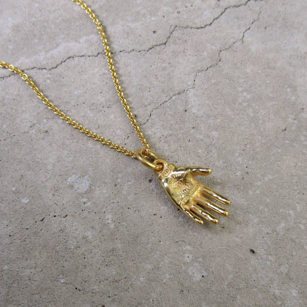 Hand Of Mystery Necklace By Black Pearl | notonthehighstreet.com