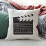 Personalised Film Clapperboard Cushion, thumbnail 1 of 4