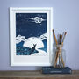 Little Hare A4 Personalised Print For New Beginnings, thumbnail 3 of 4