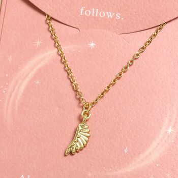 Wing Pendant Carded Necklace, 2 of 4