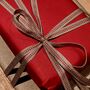 100% Recyclable Ribbed Red Kraft Paper Gift Wrap, thumbnail 6 of 6