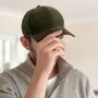 Vintage Style Corduroy Baseball Cap, Organic Cotton, thumbnail 1 of 10