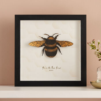 Paper Cut Honey Bee Wall Art Romantic Gift, 3 of 8