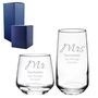 Personalised Mr And Mrs Glass Set, thumbnail 1 of 6