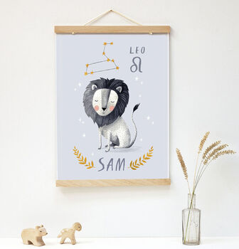 Personalised Star Sign Illustrated Print, 7 of 12