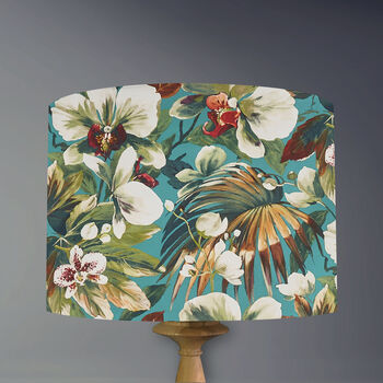 Moorea Lampshade In Pacific Blue, 2 of 3
