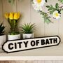 Personalised Town, City Vintage Wooden Roadsign, thumbnail 1 of 12