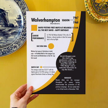 Personalised Season Print Gift For Wolves Fans, 2 of 5