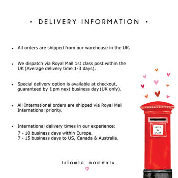 Eid Mubarak Card With Cherry Blossoms In Mint Green, 3 of 3