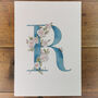R Is For Rose Initial Print, Personalised, thumbnail 3 of 7