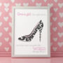 Personalised Stiletto Print, thumbnail 3 of 4