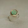 Small Round Emerald Reef Adjustable Ring, thumbnail 3 of 4