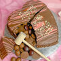 Pink Belgian Chocolate Smash Heart, thumbnail 4 of 9
