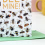 Bee Mine Bumblebee Valentine's Day Card, thumbnail 5 of 5