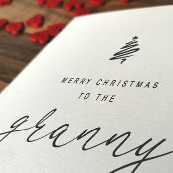Personalised Christmas Card For Special Grandmother, Handmade, 4 of 4