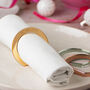 Mirrored Personalised Engraved Christmas Napkin Ring, thumbnail 1 of 2