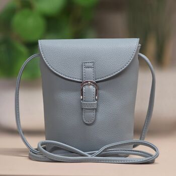 Small Cross Body Bag In Eggshell Blue, 3 of 3