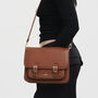 Into The Woods Tan Classic Satchel, thumbnail 3 of 8