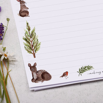A4 Letter Writing Paper With Woodland Animals, 2 of 4