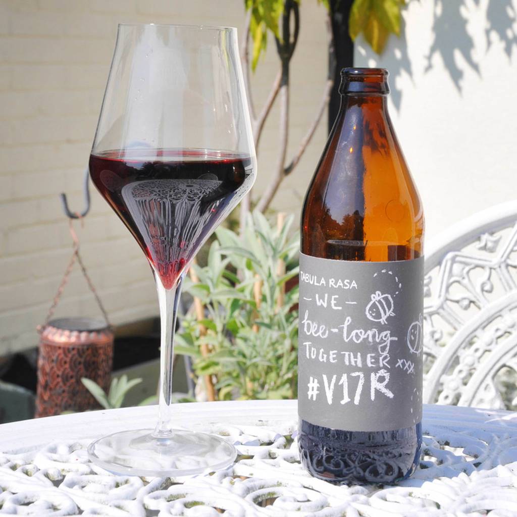 Anniversary Gift Wine With Diy Personalised Label By BOTTLE BAZAAR