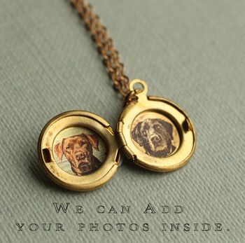 Turquoise Gemstone Charm Personalized Locket, 4 of 10