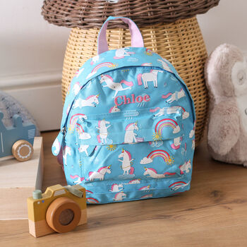 Personalised Unicorn Backpack Girls Gift For School, 2 of 4