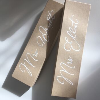 Letterbox Friendly Tie Style Wedding Bridal Garter, 4 of 6