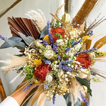 Preserved Lavender Banksia Eucalyptus Natural Bouquet, 2 of 12