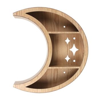 Wooden Crescent Moon Wall Shelf, 3 of 3