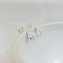 Sterling Silver Lace Huggie Hoop Earrings, thumbnail 1 of 3