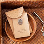 'Touch Wood' Good Luck Keyring Charm, thumbnail 1 of 3