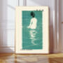 Japanese Vintage Female Art Print, thumbnail 1 of 2