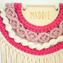 Personalised Macrame Rainbow Wall Hanging, thumbnail 5 of 8