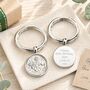 Luxury 60th Birthday Silver Sixpence Keyring, thumbnail 1 of 8