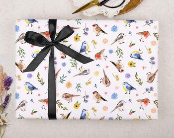 Three Sheets Of Bird Wrapping Paper, 2 of 2