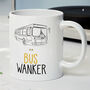 Novelty Funny And Rude 'Bus Wanker' Gift Mug, Bus Driver New Job, Birthday Present, thumbnail 1 of 4