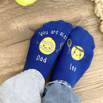 Personalised You're Ace Tennis Socks, 2 of 3