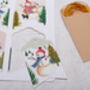 16 Christmas Gift Tags With Snowman Design And Gold Twine, thumbnail 2 of 4
