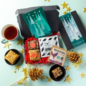 'Christmas Trees' Treats, Coffee And Tea Letterbox Gift, 2 of 2