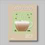 Cappuccino Coffee Print Three Colour Options, thumbnail 4 of 6