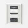 Guitar Pickups Print | Guitarist Music Poster, thumbnail 10 of 10