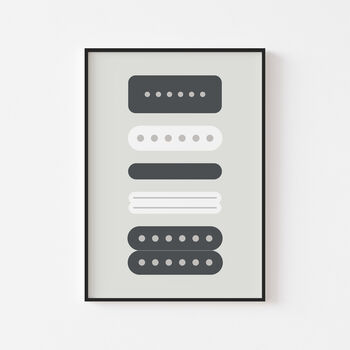 Guitar Pickups Print | Guitarist Music Poster, 10 of 10