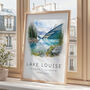 Canada Travel Poster Of Lake Louise Banff, thumbnail 4 of 7