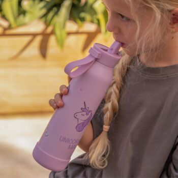 Personalised Water Bottle With Carry Handle 750ml, 2 of 8