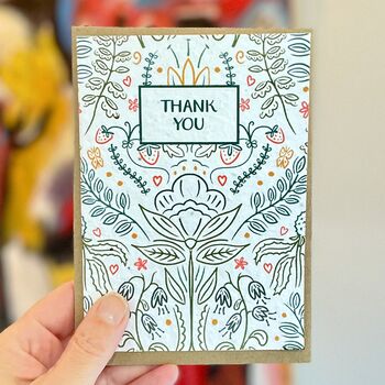 Multipack Of Four Plantable Thank You Cards, 2 of 5